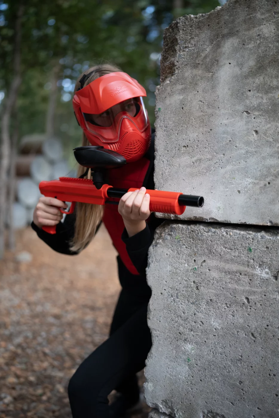 joueur de paintball enfant