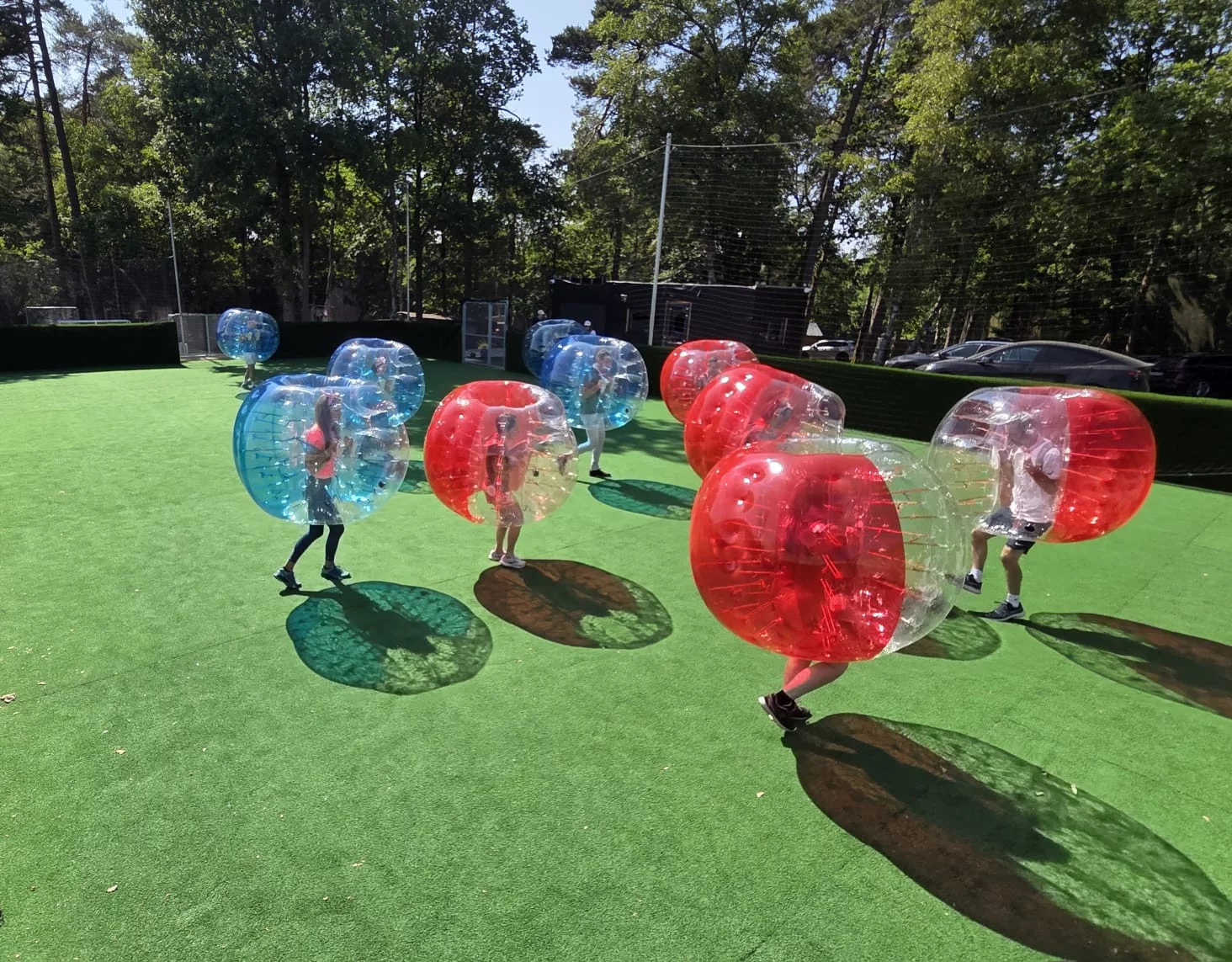 players in blue and red bubbles