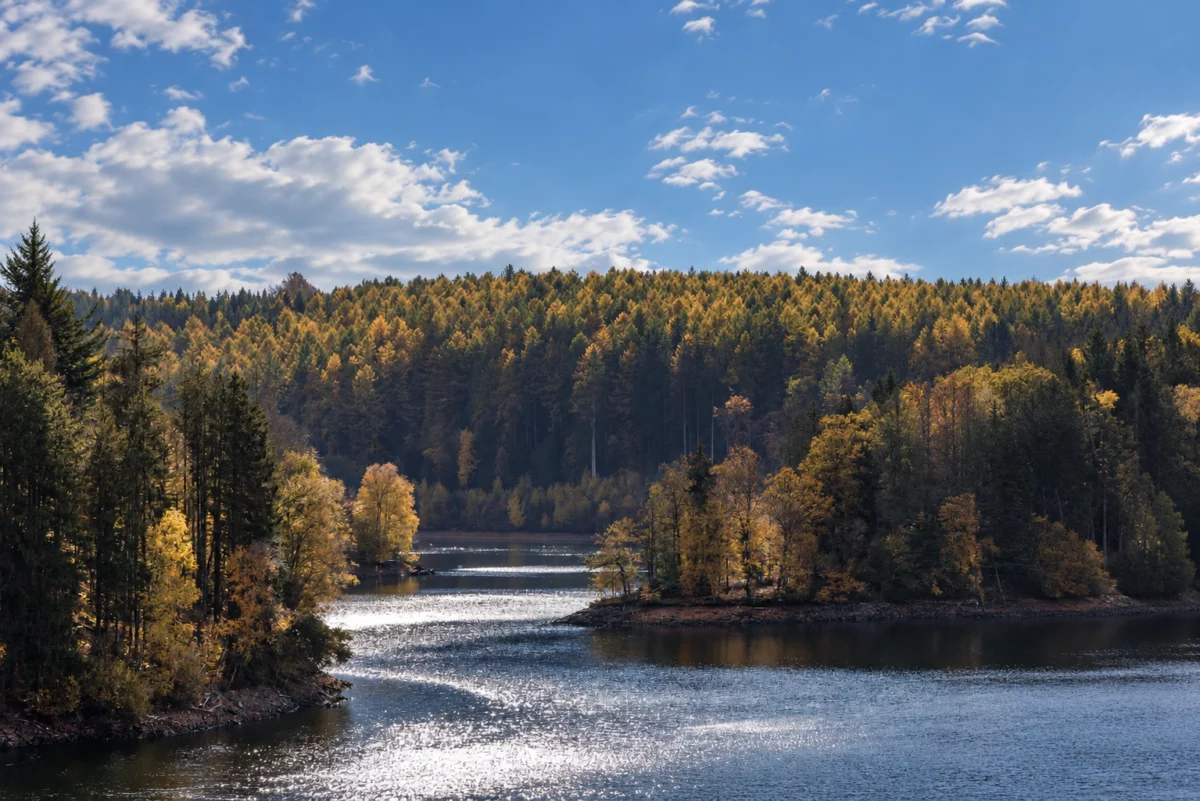 lac de robertville en automne